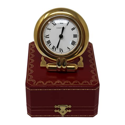 vintage cartier desk clock